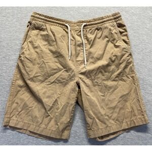 H&M Label Of Graded Goods Chino Shorts Mens Small Beige Elastic Drawstring Waist